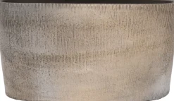 HS bloempot Miami taupe 37 x 14 x 20 cm