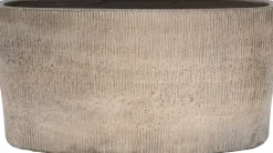 HS bloempot Miami taupe 28 x 12 x 14 cm