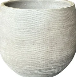 HS bloempot Nagano crème D 20 H 18 cm