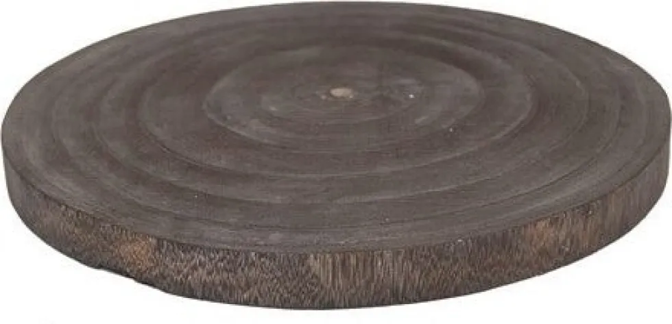 Intatuin decoratiebord Vinz naturel D 40 H 4 cm