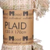 In the Mood Collection plaid Italy groen / roze 170 x 130 cm