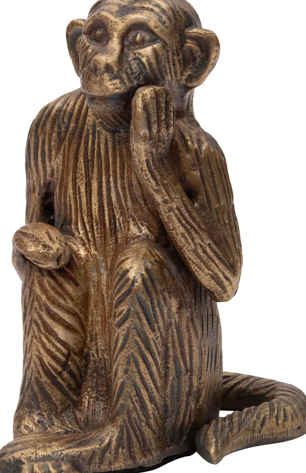 Intratuin beeld aap Jip goud 13 x 9 x 17 cm