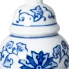 Intratuin beeld Berri vaas wit / blauw D 5 H 8,3 cm