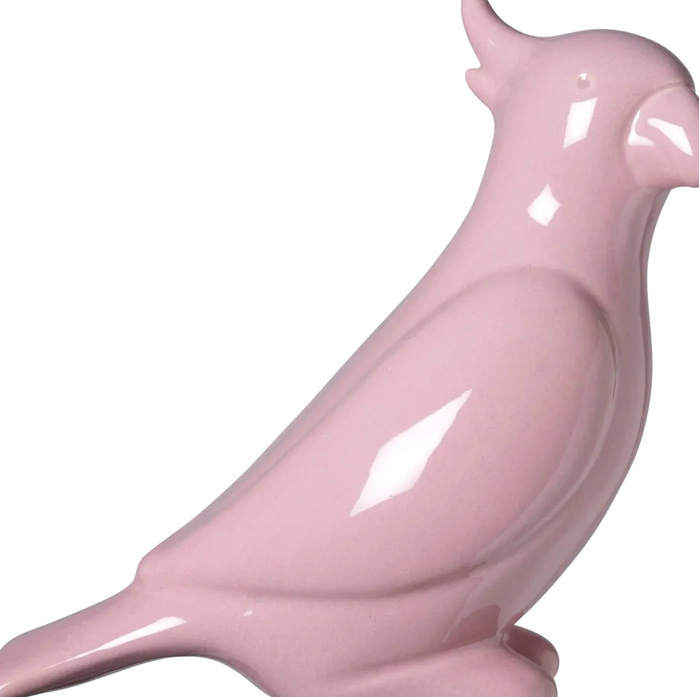 Intratuin beeld Birdie kaketoe roze 24 x 11 x 23 cm