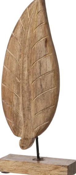 Intratuin beeld Blad naturel 15 x 6 x 37,5 cm
