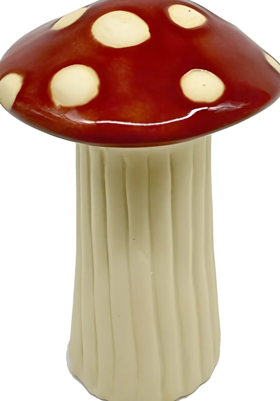 Intratuin beeld Olatra rood / crème D 5,8 H 9 cm