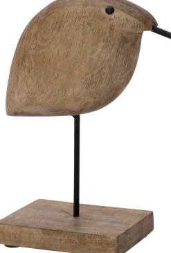Intratuin beeld op voet Vogel naturel 18 x 6,5 x 21 cm