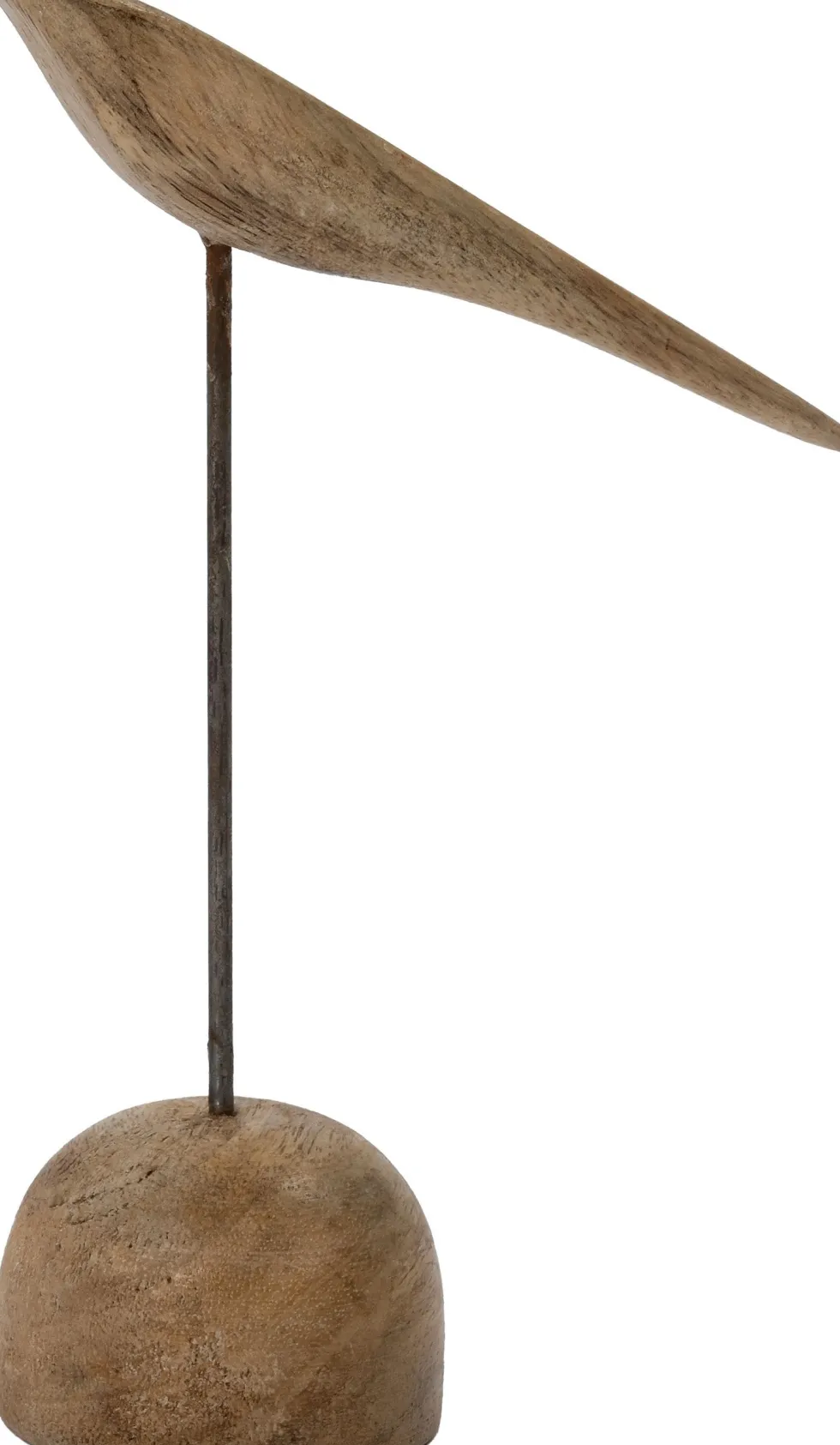 Intratuin beeld vogel naturel 12 x 6 x 18 cm