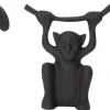 Intratuin beeld Xavi aap trompet zwart 14 x 4 x 11 cm