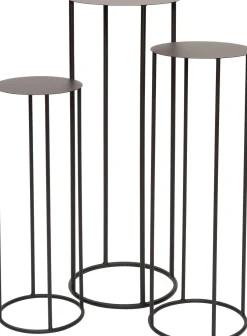 Intratuin bijzettafel Ava zwart D 30 H 80 cm