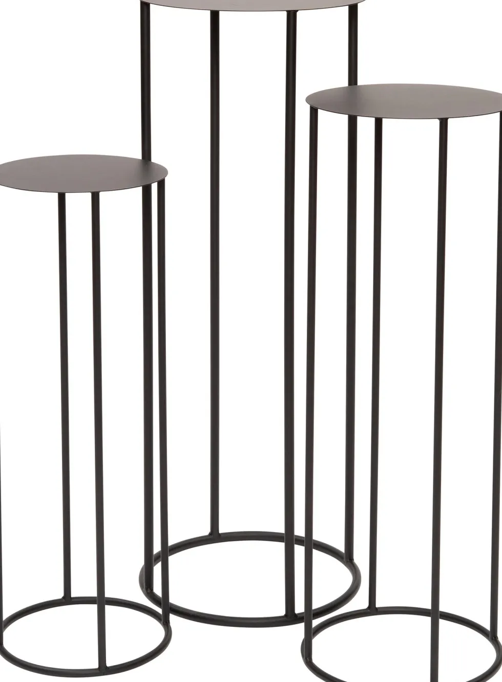 Intratuin bijzettafel Ava zwart D 30 H 80 cm