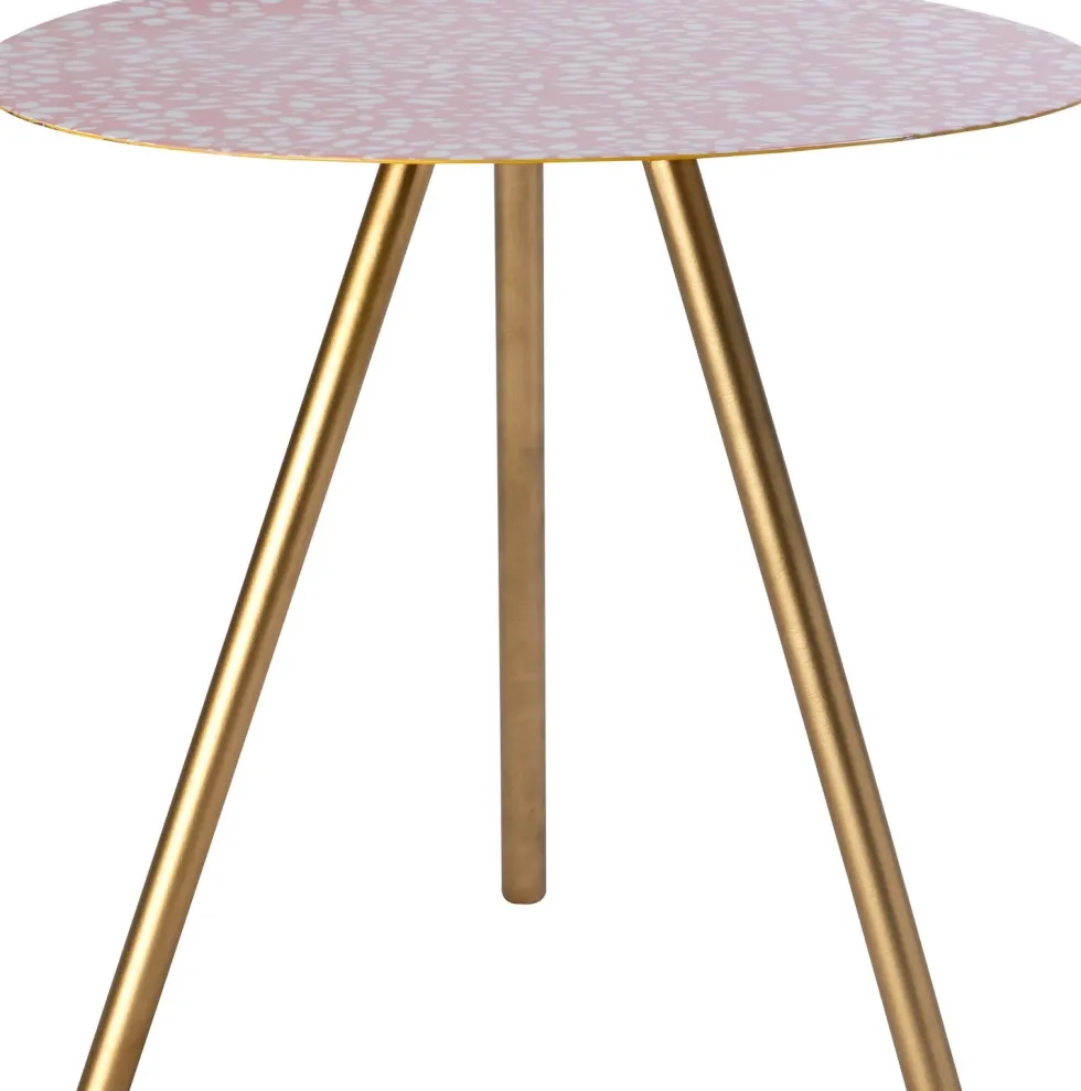 Intratuin bijzettafel Brooklyn roze D 40 H 38 cm