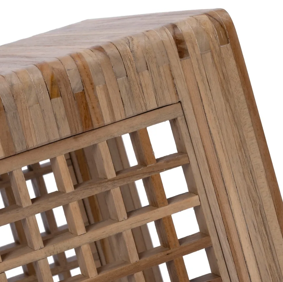 Intratuin bijzettafel Dane naturel 40 x 30 x 57 cm