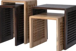 Intratuin bijzettafel Dane naturel 40 x 30 x 57 cm