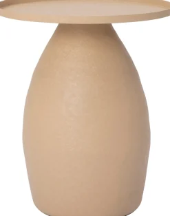 Intratuin bijzettafel Fila beige D 36 H 42 cm