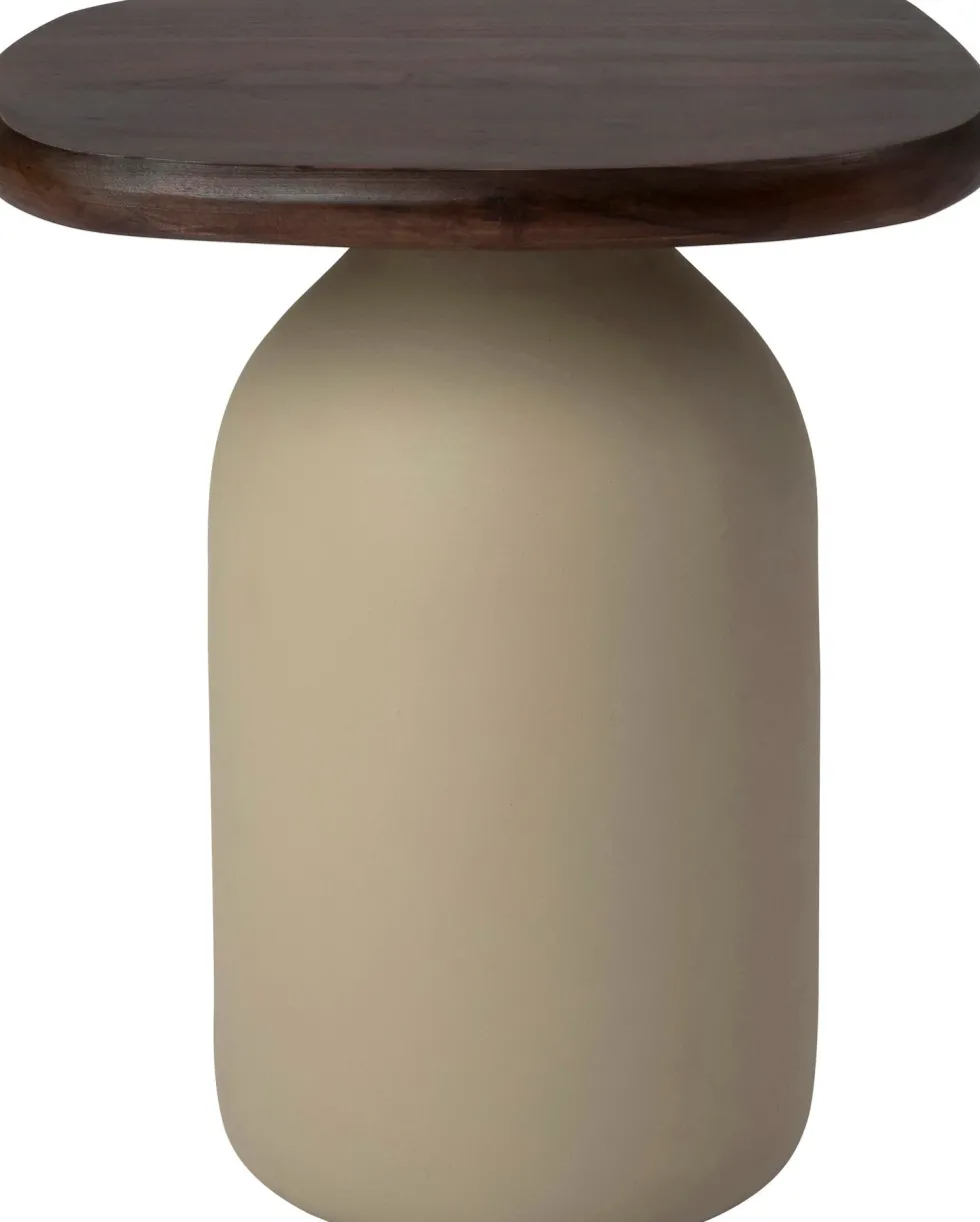 Intratuin bijzettafel Flyn bruin / grijs 36 x 35 x 41 cm