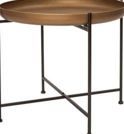 Intratuin bijzettafel Giulio zwart / goud D 51 H 45 cm