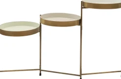 Intratuin bijzettafel goud 90 x 90 x 60 cm