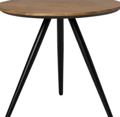 Intratuin bijzettafel Keiss naturel / zwart D 50 H 35 cm