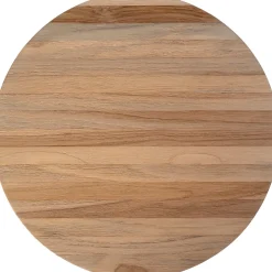 Intratuin bijzettafel Keiss naturel / wit D 50 H 35 cm