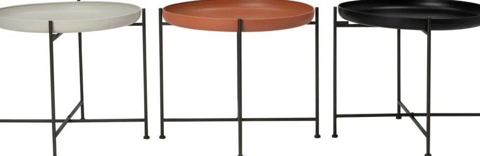 Intratuin bijzettafel Kuni zilver D 51 x H 45 cm