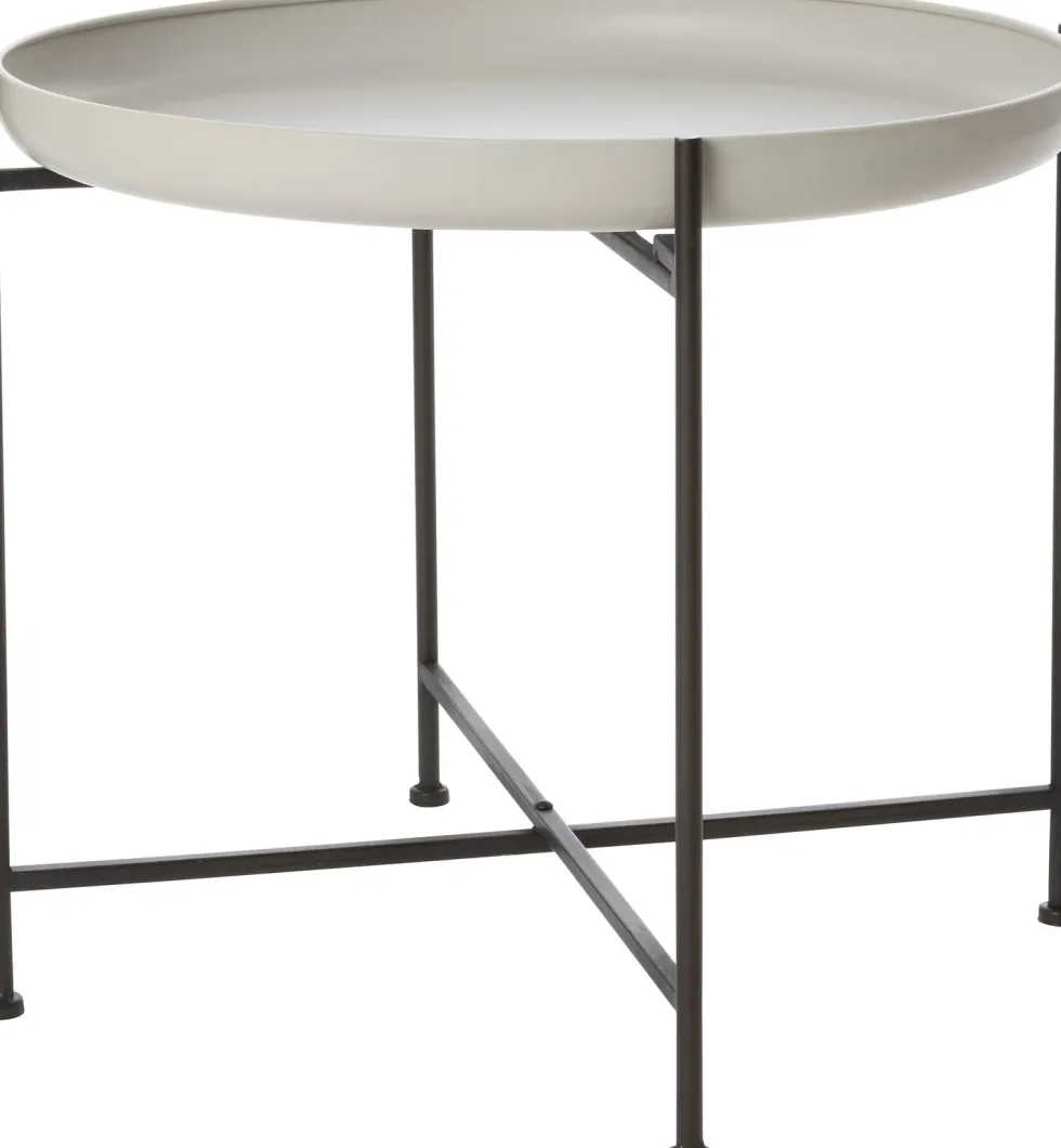 Intratuin bijzettafel Kuni zilver D 51 x H 45 cm