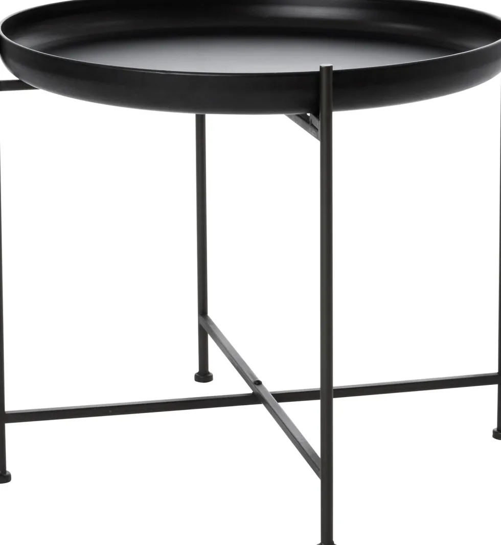 Intratuin bijzettafel Kuni zwart D 51 x H 45 cm