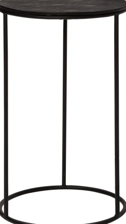 Intratuin bijzettafel Milou zwart D 40 H 54 cm