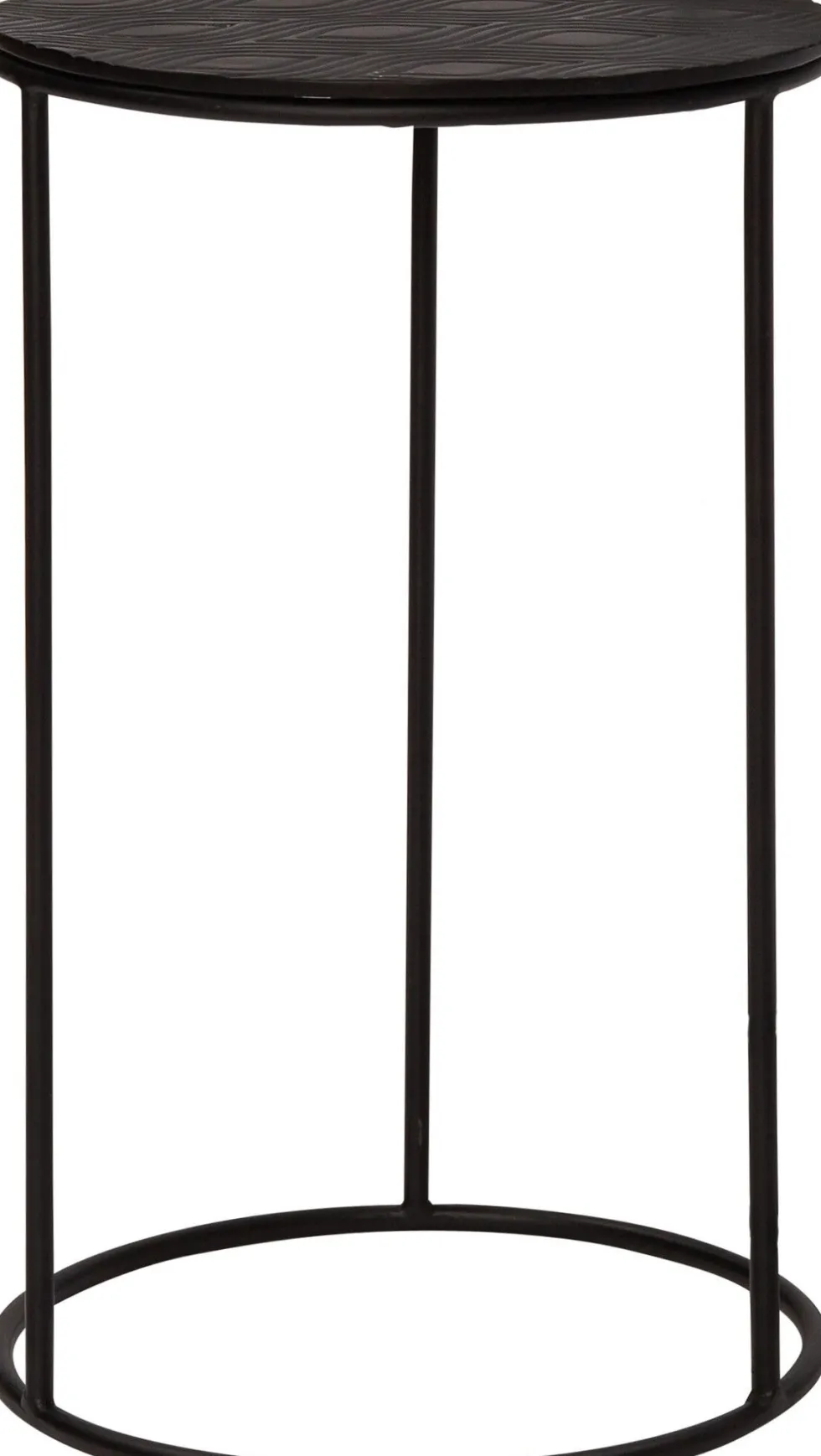 Intratuin bijzettafel Milou zwart D 40 H 54 cm