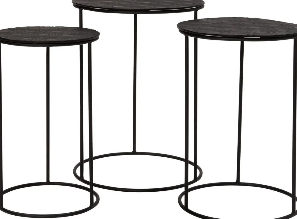 Intratuin bijzettafel Milou zwart D 35 H 50 cm