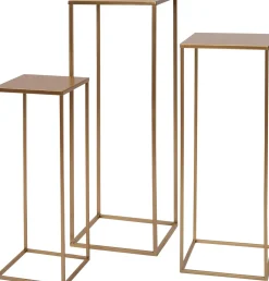 Intratuin bijzettafel Olaf goud 19 x 19 x 50 cm