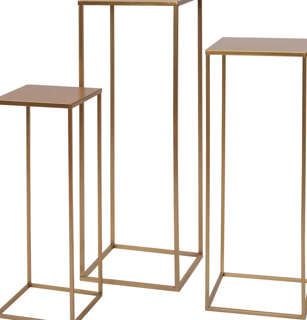 Intratuin bijzettafel Olaf goud 25 x 25 x 70 cm