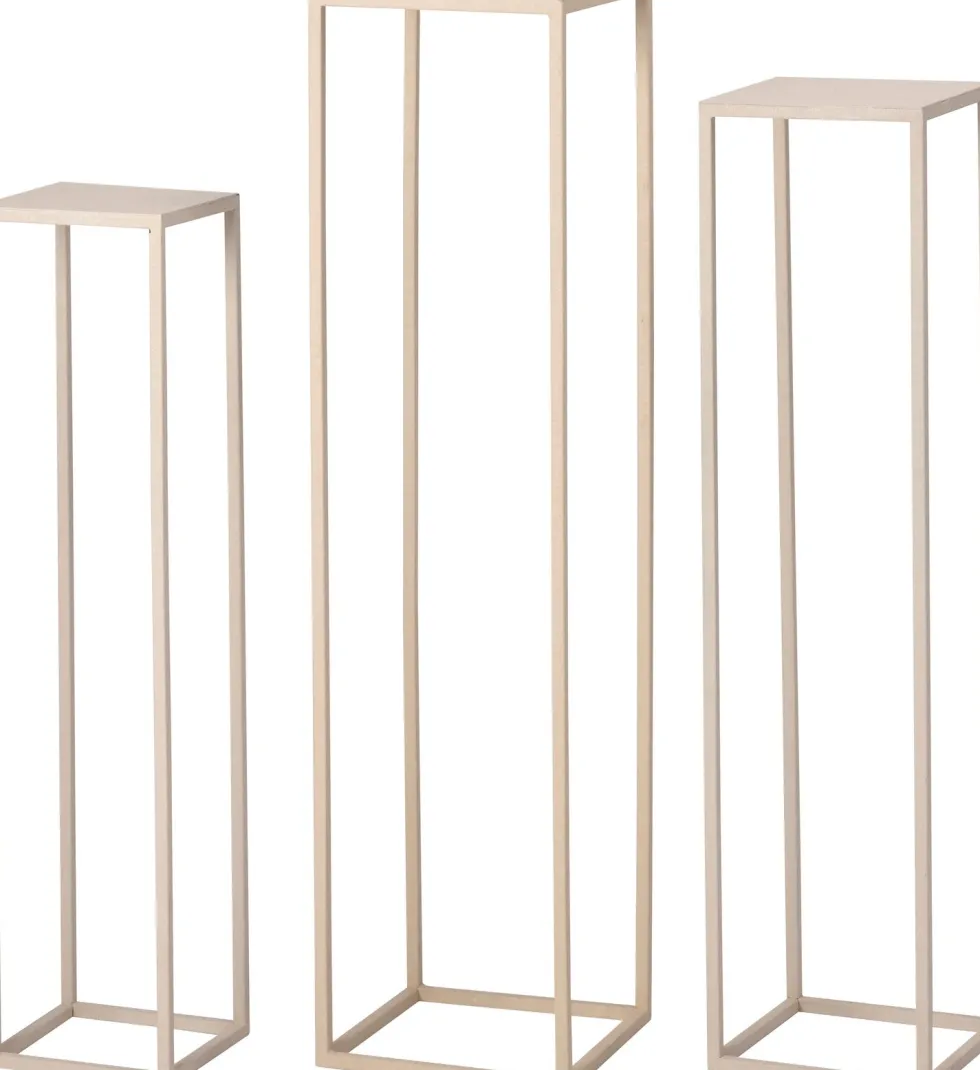 Intratuin bijzettafel Orea beige 25 x 25 x 100 cm