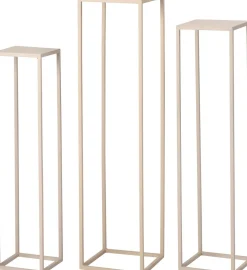 Intratuin bijzettafel Orea beige 22 x 22 x 90 cm