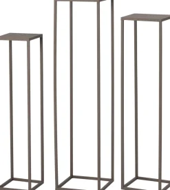 Intratuin bijzettafel Orea taupe 19 x 19 x 80 cm