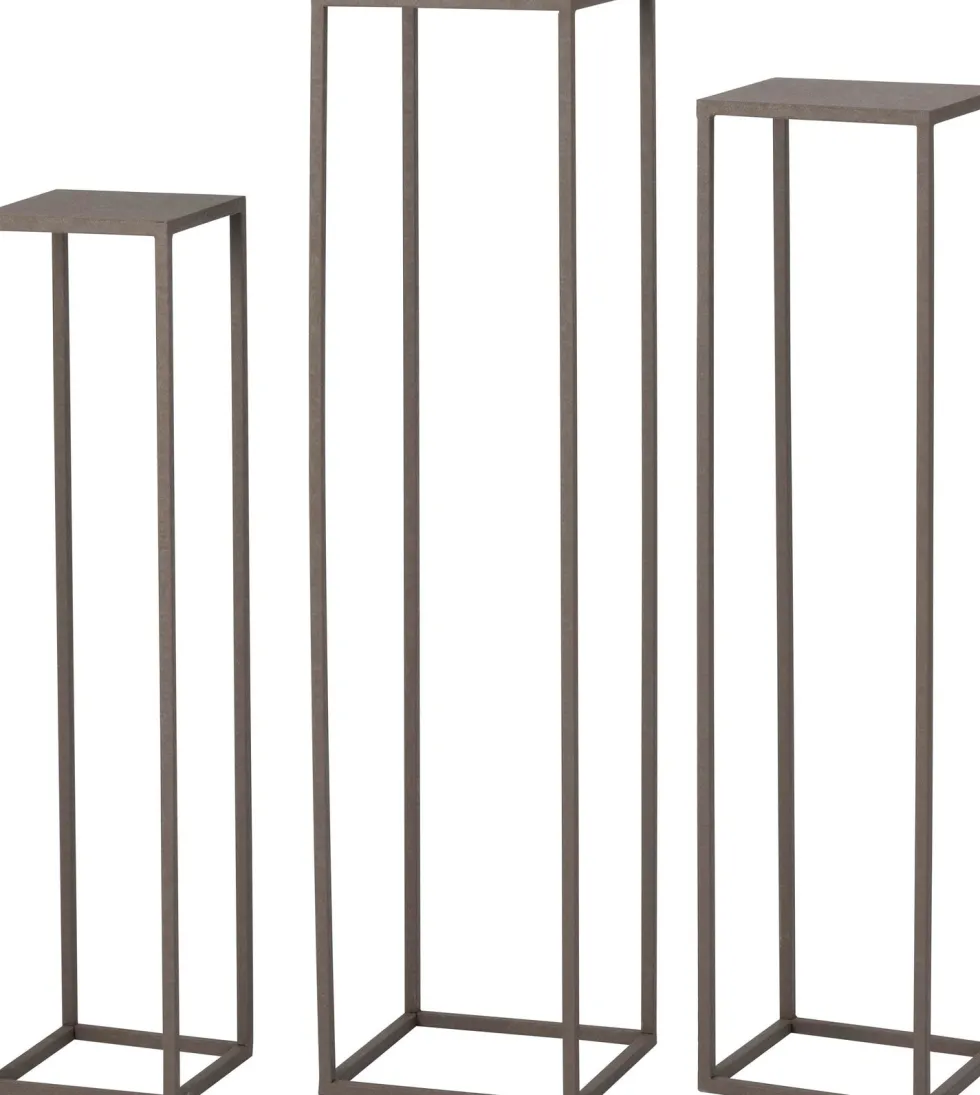 Intratuin bijzettafel Orea taupe 25 x 25 x 100 cm