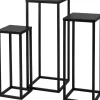 Intratuin bijzettafel Quinn zwart 39 x 39 x 80 cm