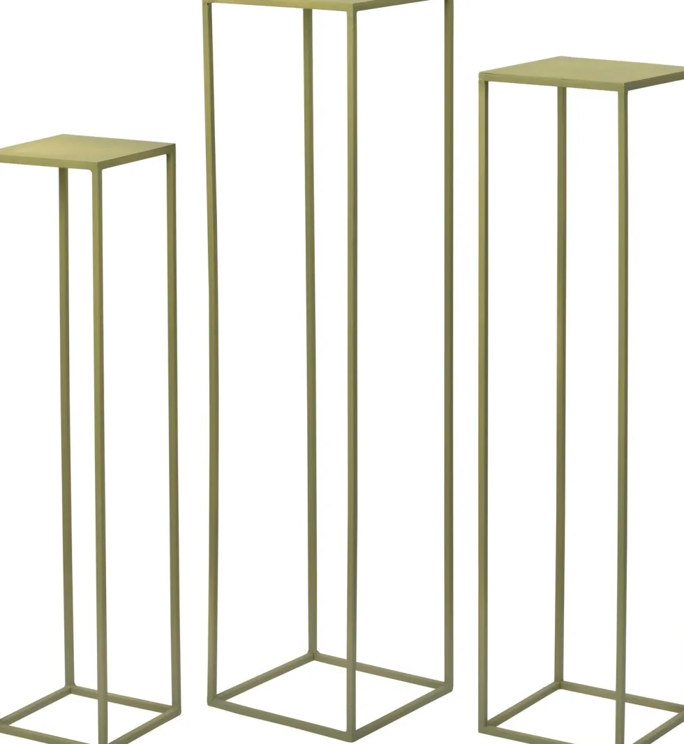 Intratuin bijzettafel Roel groen 19 x 19 x 80 cm