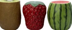Intratuin bijzettafel Tibor kiwi bruin / groen D 40 H 46,5 cm