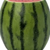 Intratuin bijzettafel Tibor watermeloen groen / rood D 44 H 43,5 cm
