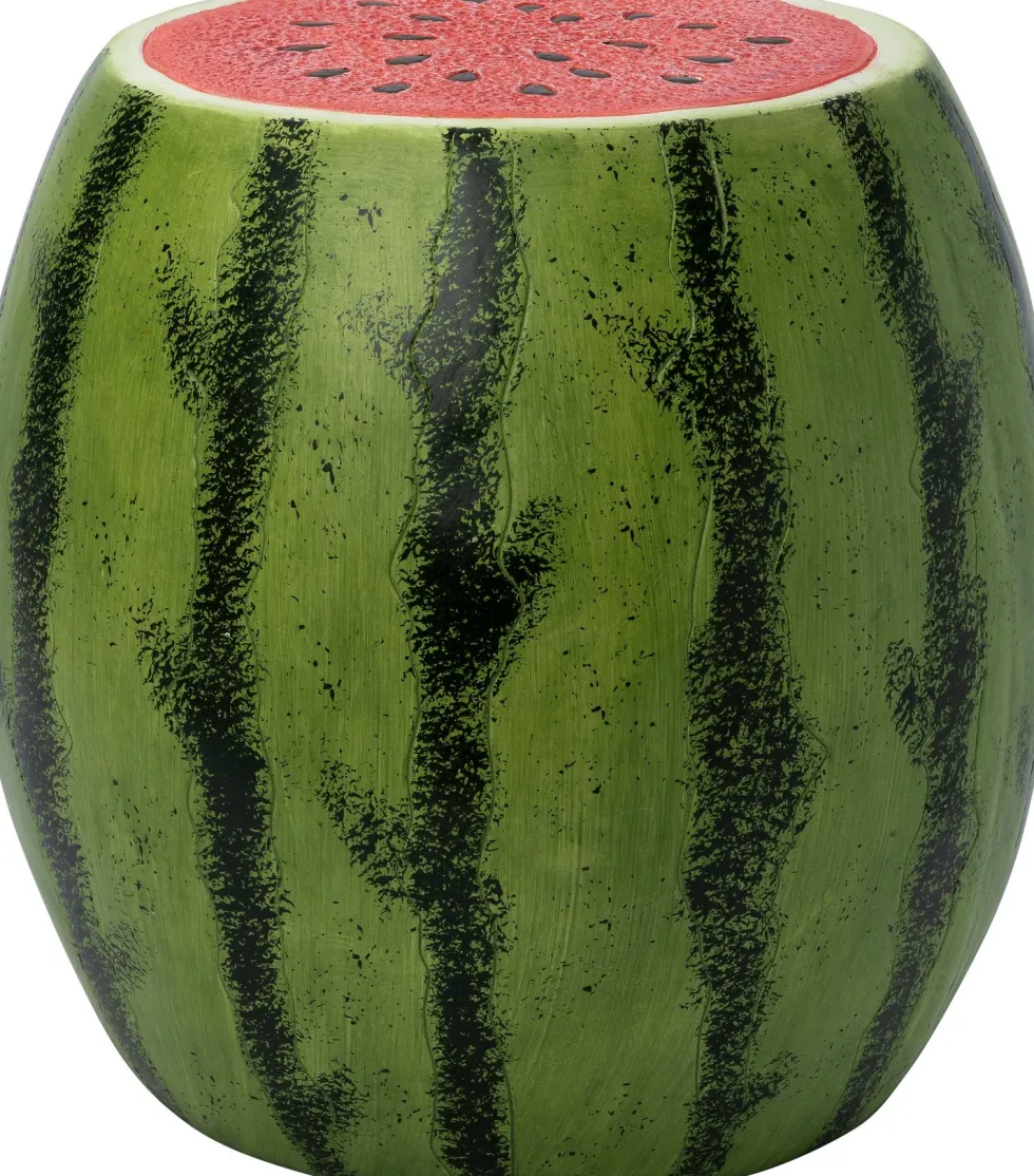 Intratuin bijzettafel Tibor watermeloen groen / rood D 44 H 43,5 cm