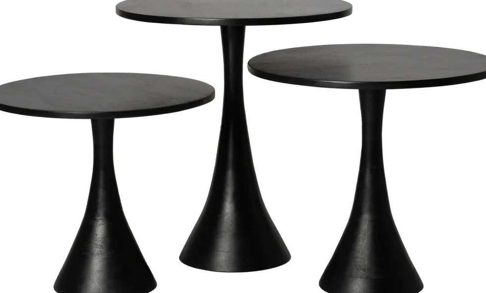 Intratuin bijzettafel Toye zwart D 45 H 40 cm
