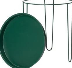 Intratuin bijzettafel Tray donkergroen D 32 H 34 cm