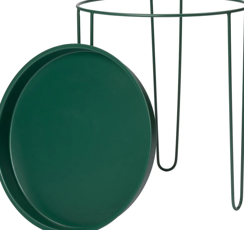 Intratuin bijzettafel Tray donkergroen D 32 H 34 cm