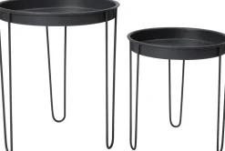 Intratuin bijzettafel Tray donkergrijs D 39,5 H 45 cm