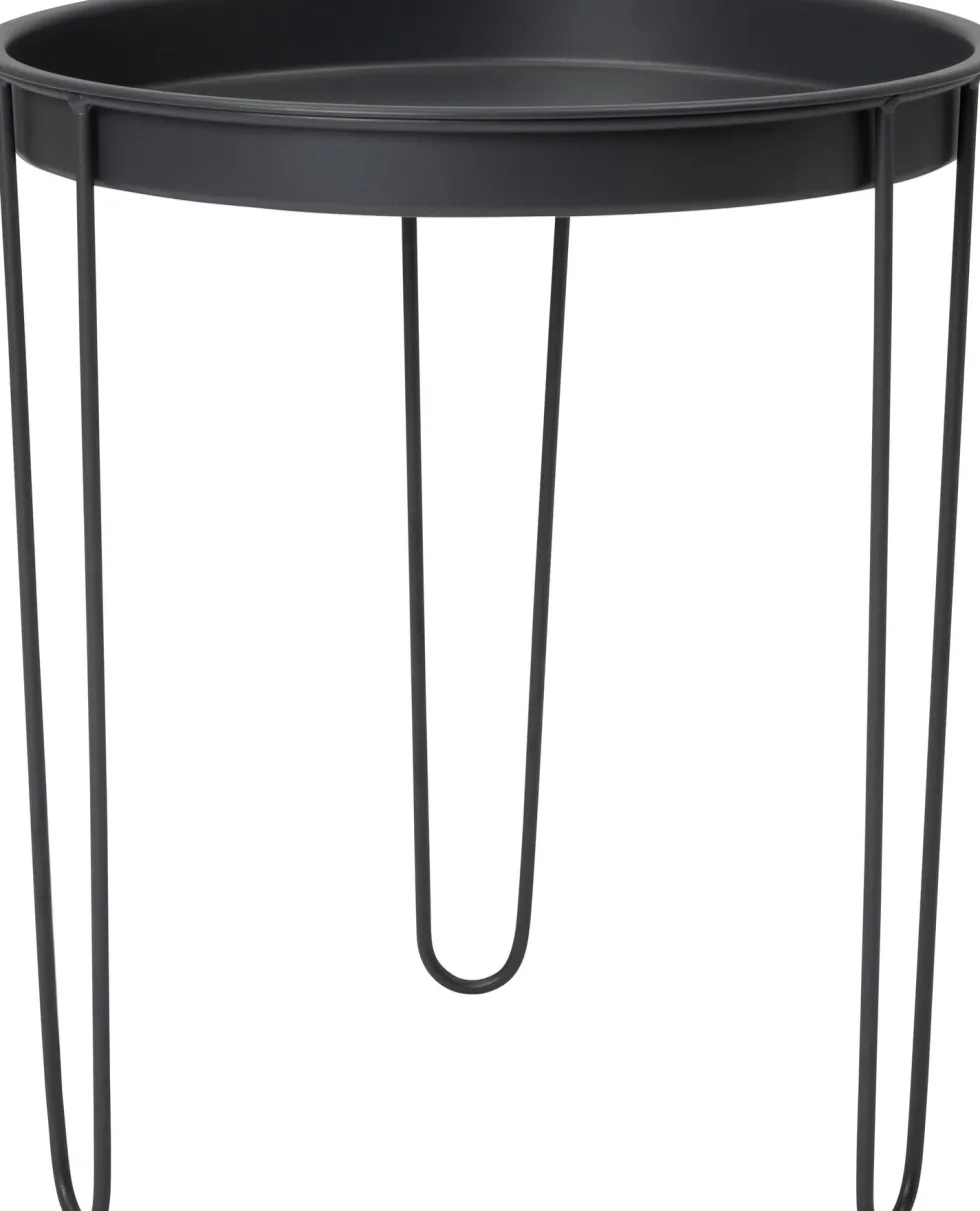 Intratuin bijzettafel Tray donkergrijs D 39,5 H 45 cm