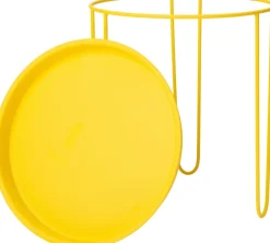 Intratuin bijzettafel Tray geel D 32 H 34 cm