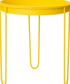 Intratuin bijzettafel Tray geel D 32 H 34 cm