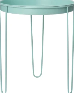 Intratuin bijzettafel Tray mintblauw D 32 H 34 cm