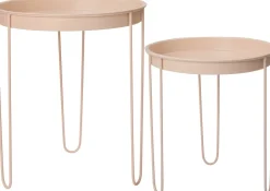 Intratuin bijzettafel Tray nude D 39,5 H 44,5 cm